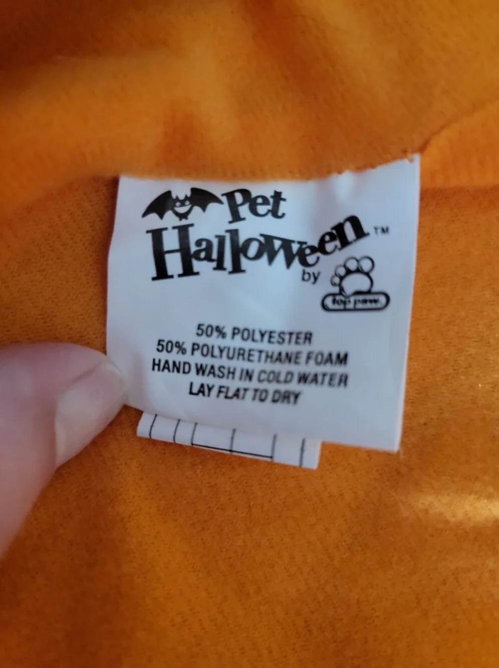 XL Dog Pumpkin Jack-O'-Lantern Costume Halloween